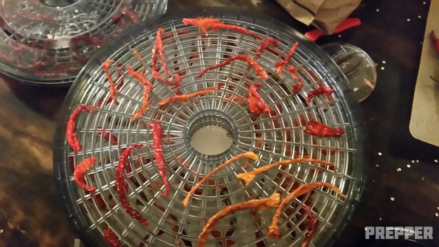 Dehydrating Peppers